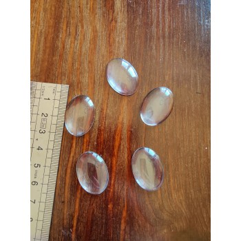 Cabochons en verre ovale 24mm x 18mm