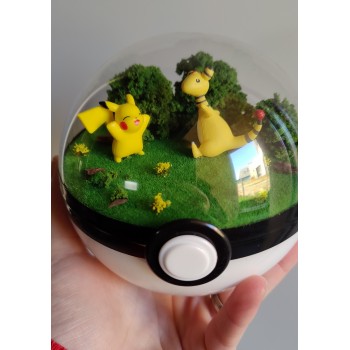 Diorama "Duo Pikachu et pharamp"