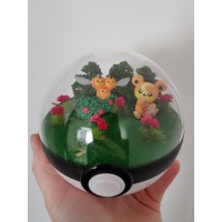 Diorama duo "Teddiursa et Apitrini"